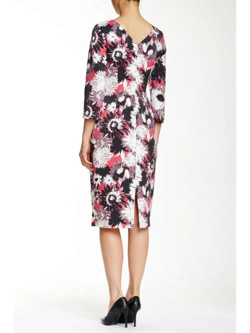 ๐ Debbie Shuchat Cutout Yoke Floral Print Dress 6-8 - Picture 2 of 8